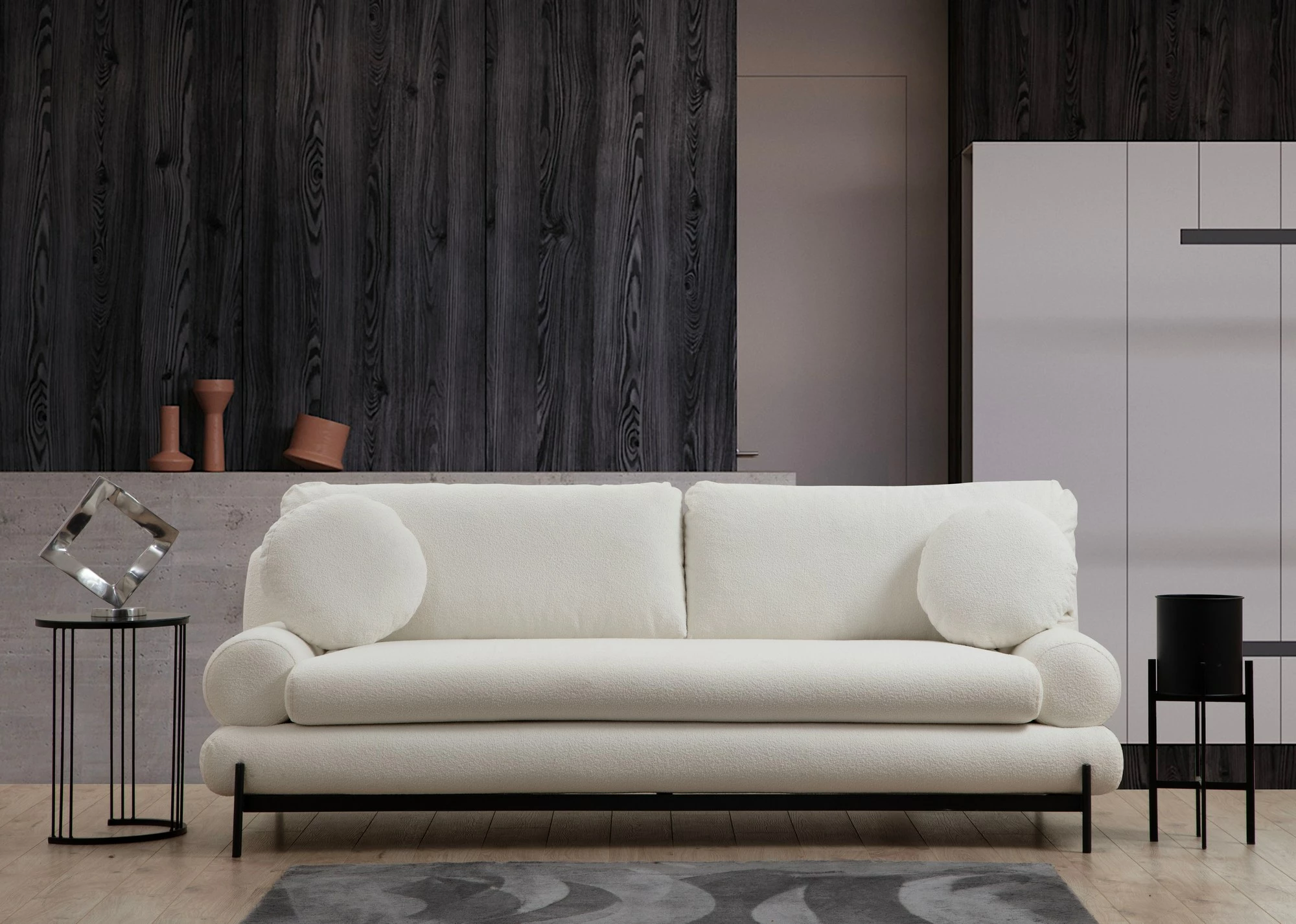 Kauç 3-ulës, Atelier del Sofa, Livorno, i bardhë