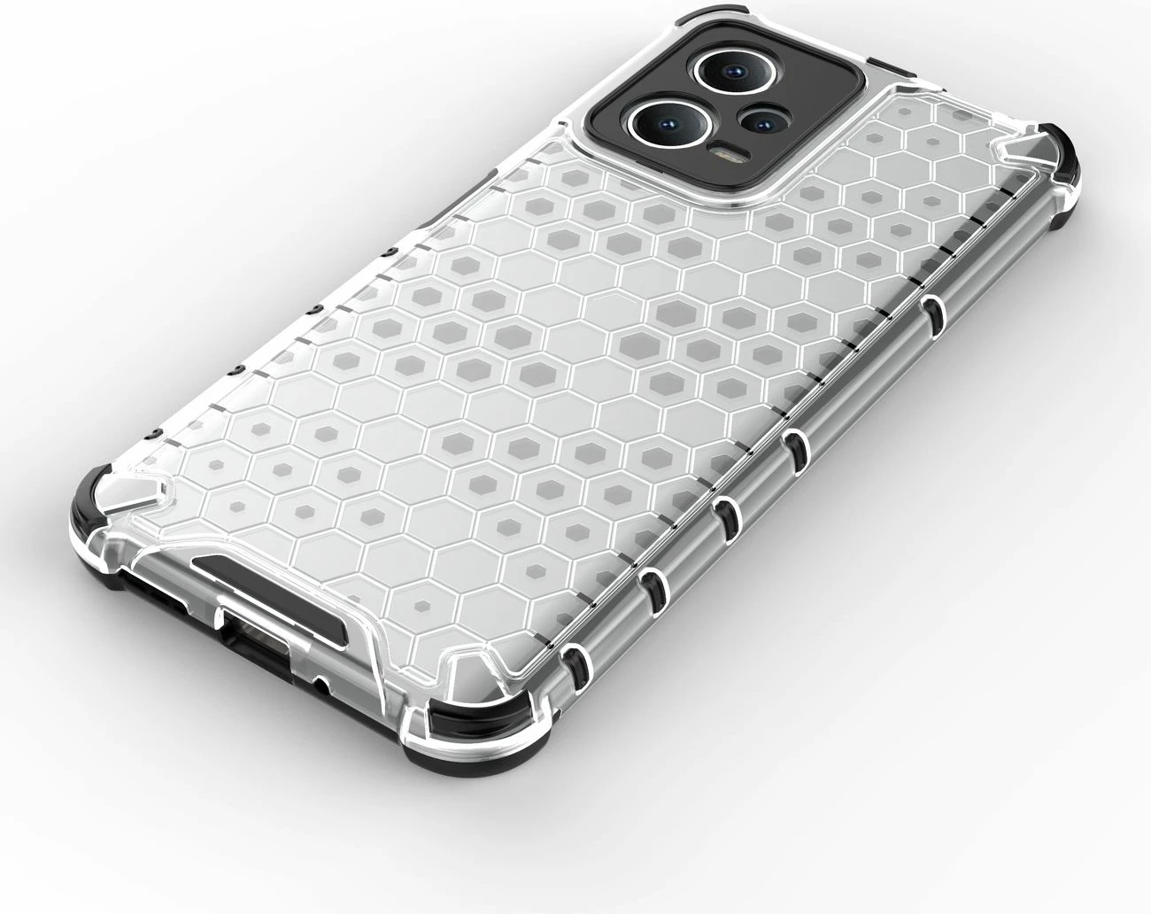 Mbështjellës Hurtel Honeycomb për Xiaomi Redmi Note 12 5G / Poco X5 5G, i zi