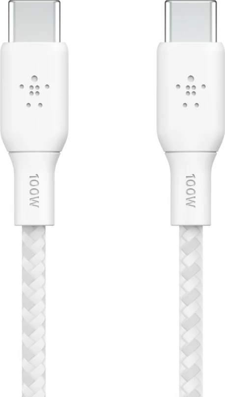 Kabllo Belkin BOOST CHARGE, 2 m, USB C, USB 2.0, Bardhë