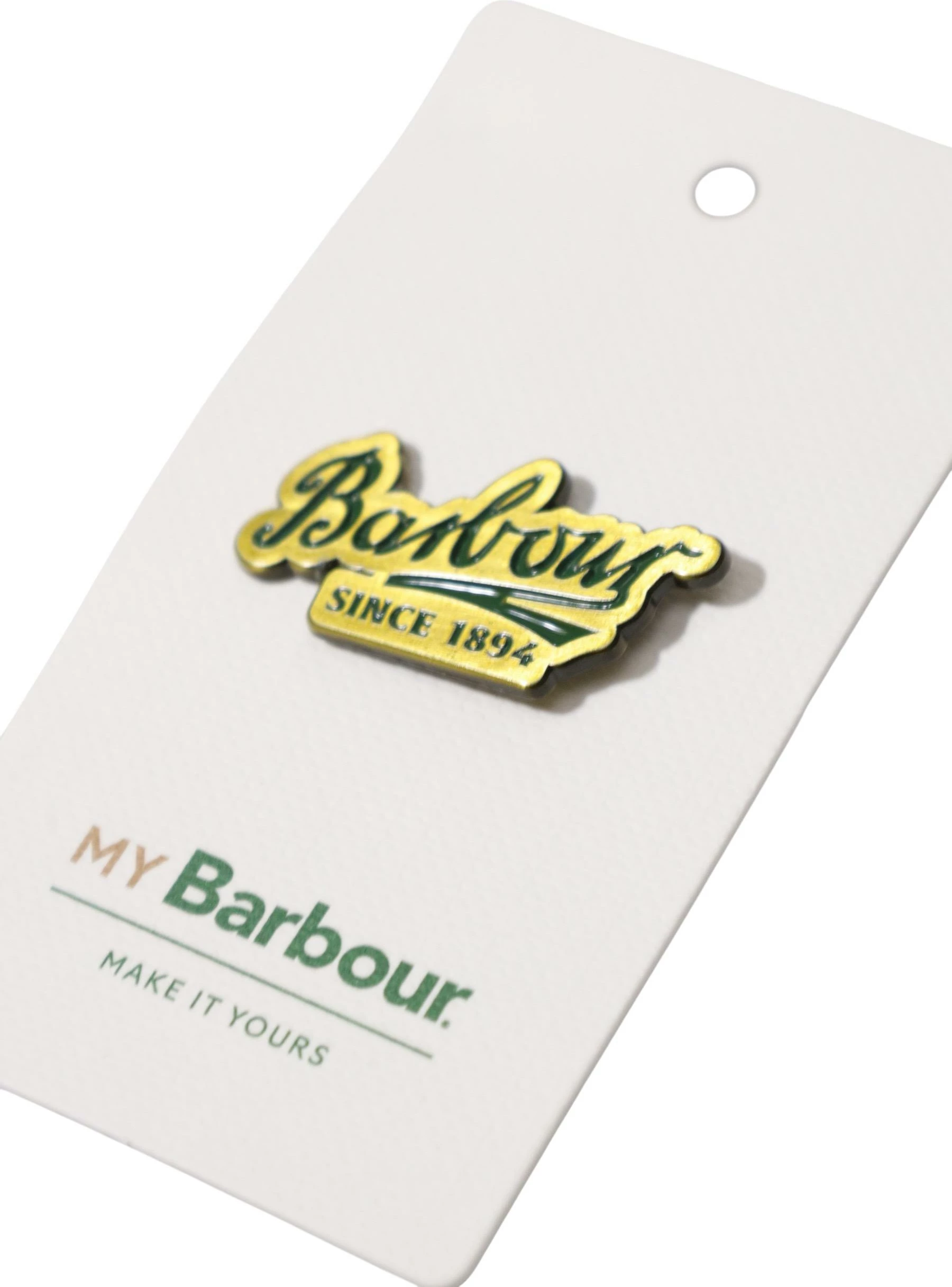 Pin me logo për meshkuj Barbour 262MUMB0013, bezhë e errët