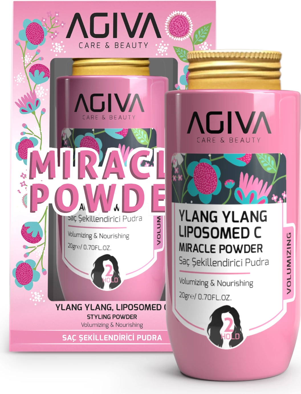 Pudër stiluese Agiva Ylang Ylang Lipozom C Miracle 