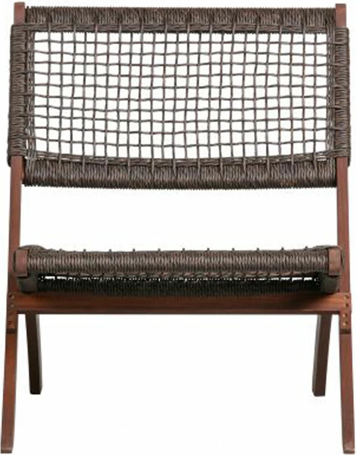 Karrige palosëse me rrjetë, ngjyrë kafe antike, dru arre, 78x60x72.5