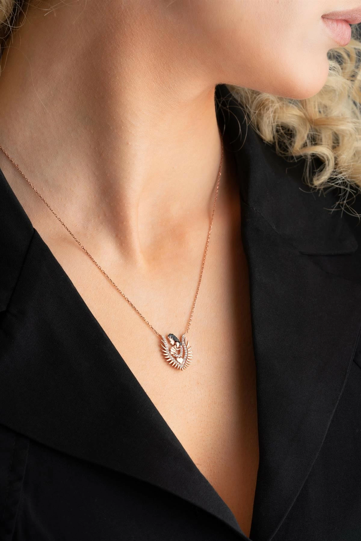 Qafore argjendi rozë gold Jumeon, NRZ999038