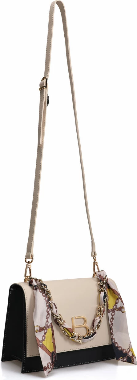 Çantë crossbody Lucky Bees, krem dhe blu e errët, 918