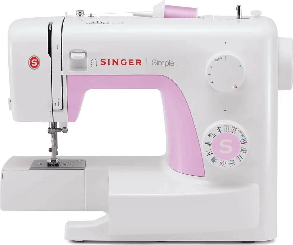 Makine qepëse Singer Simple 3223, bardhë-rozë