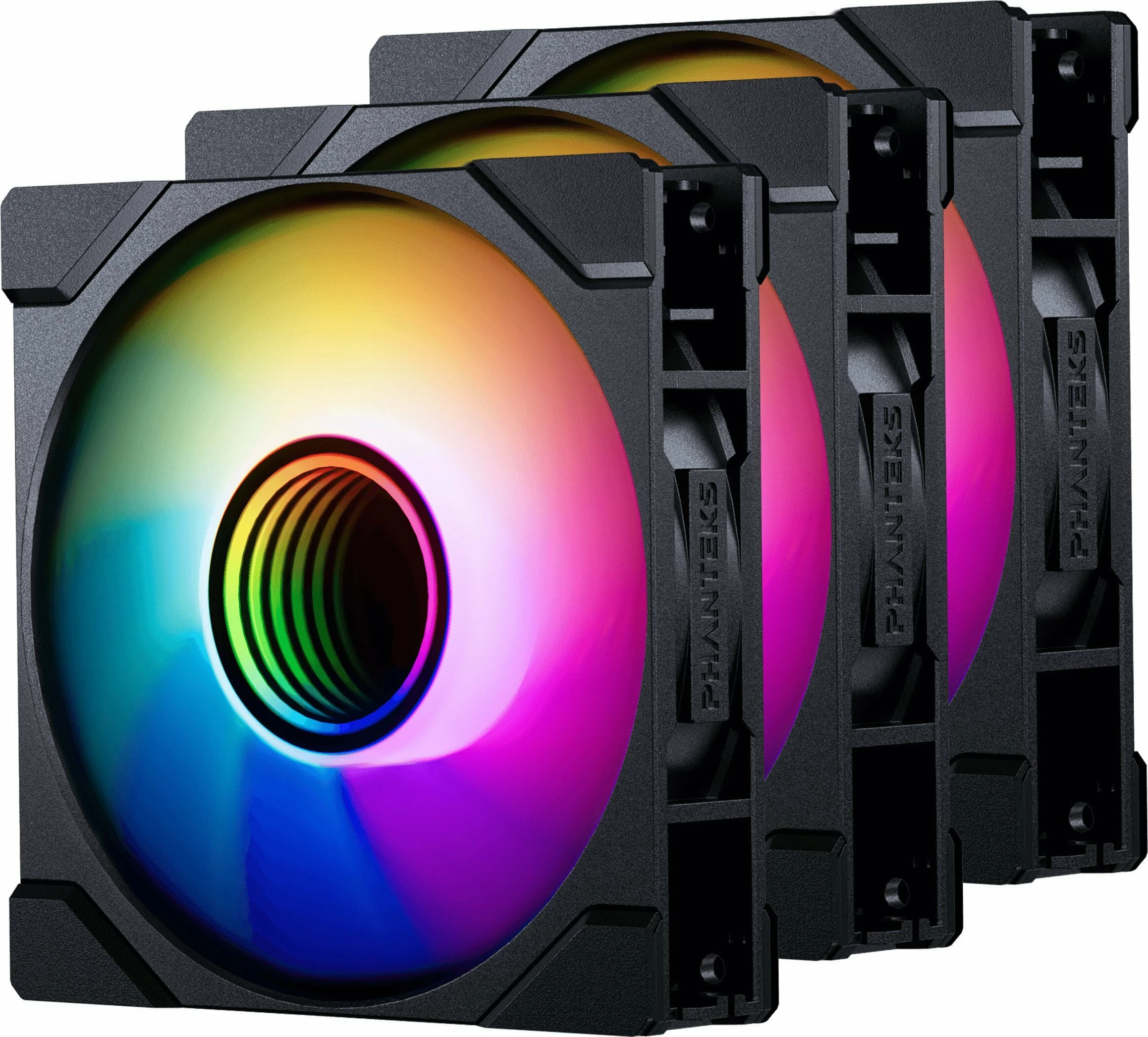 Ventilator për kasë Phanteks M25G2-120 D-RGB Reverse Blade 120mm PWM, set 3 copë, i zi