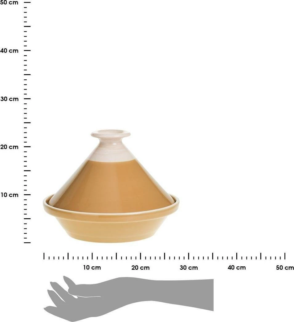 Enë gatimi tagine Secret de Gourmet Moroccan, Ø28 cm, H21.5 cm, qeramikë, mustard