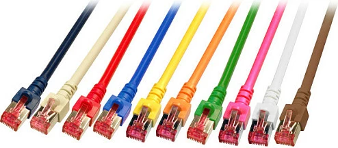 Kabllo rrjeti EFB Elektronik RJ45 Patch Cat6 S/FTP LSZH 40m, 5GbE, Blu