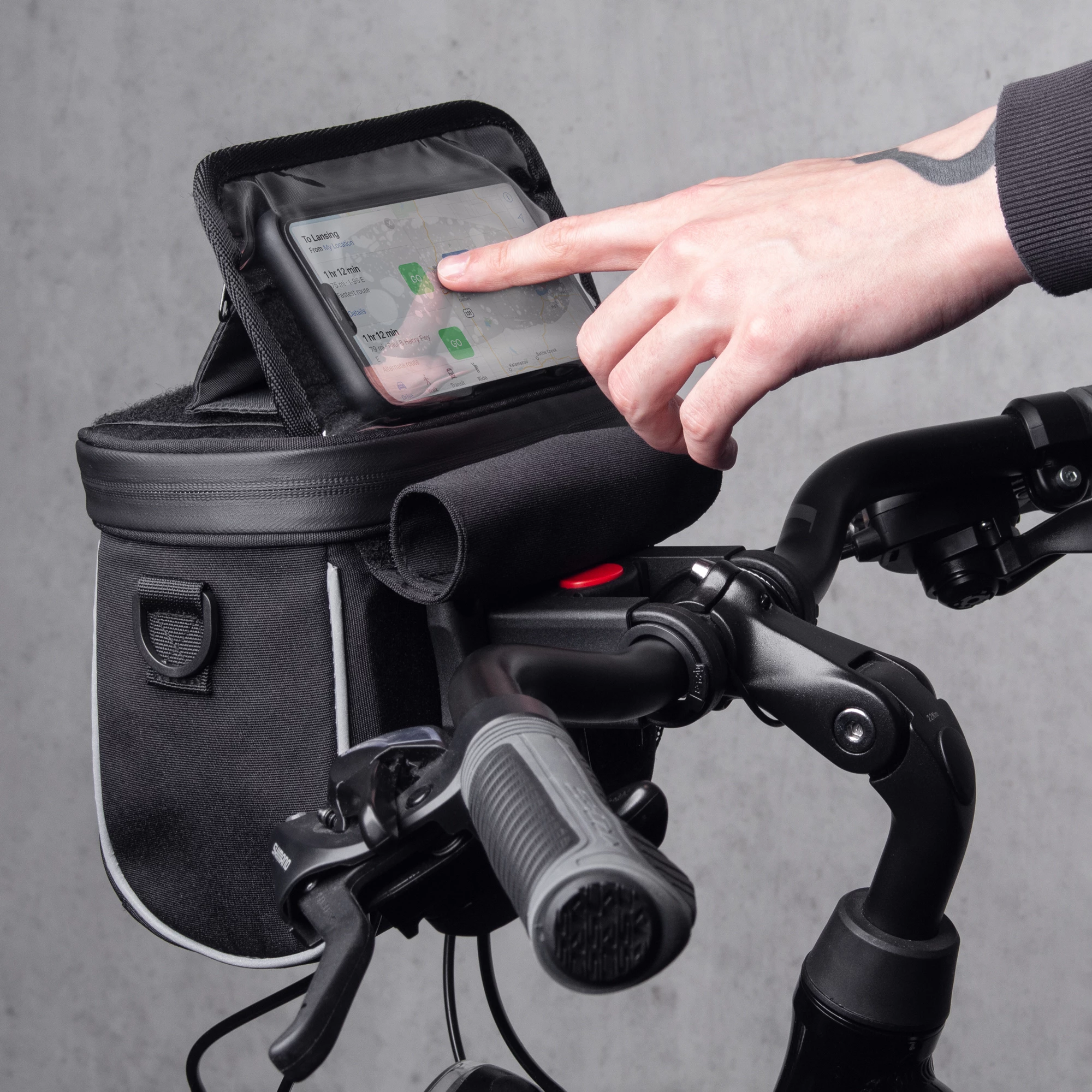 Çantë timoni/shpatulle për biçikletë Wozinsky WBHBB-01, 4L, e zezë