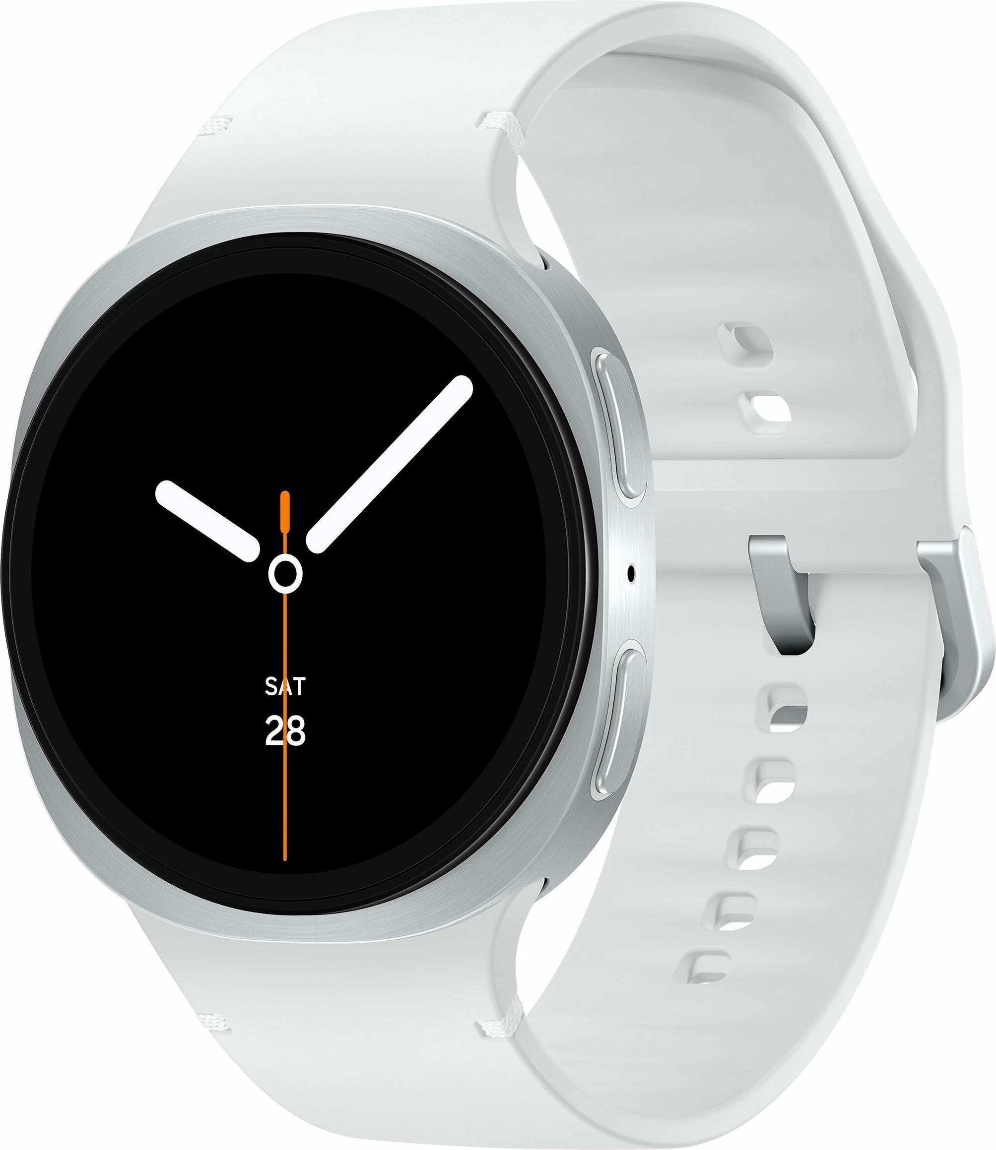 Smartwatch Samsung Galaxy Watch 8 SM-L325FZSAEUE, 40mm LTE 32GB, argjendtë me rrip të bardhë