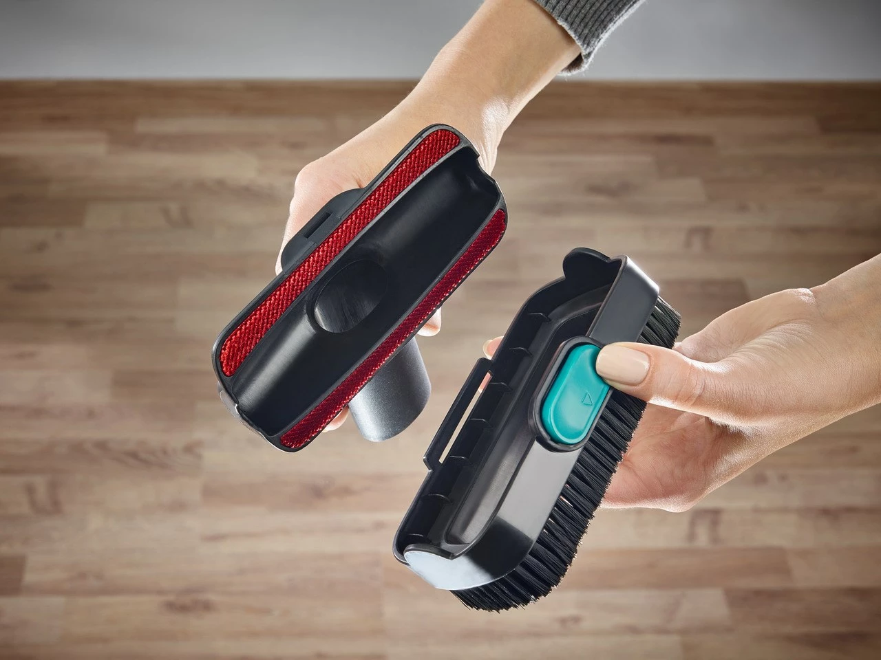 Fshesë elektrike pa kabllo Leifheit PowerVac 2in1, 20V, pa qese, bardhë/kaltër
