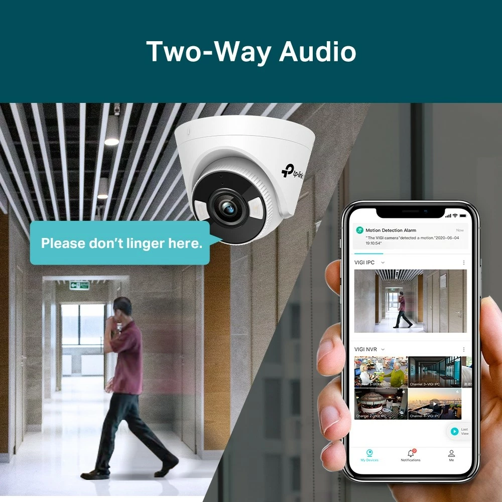 Kamerë rrjeti TP-Link VIGI 5MP, Turret, IP, me ngjyra, e bardhë