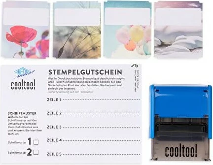 Stampë automatike WEDO Imprint 8912, 5 rreshta, e kaltër
