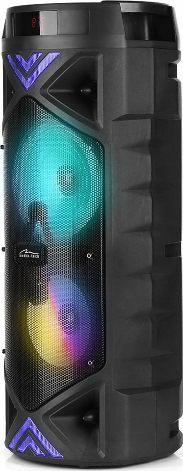 Altoparlant Media-Tech Funbox Keg Pro MT3182, Bluetooth 5.0, 50W RMS, RGB, FM radio, me mikrofon & telekomandë, i zi