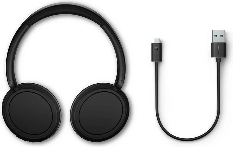 Kufje Philips TAH5209BK/00 Bluetooth 5.3, over-ear, 65 orë bateri, USB-C, mikrofon, të zeza
