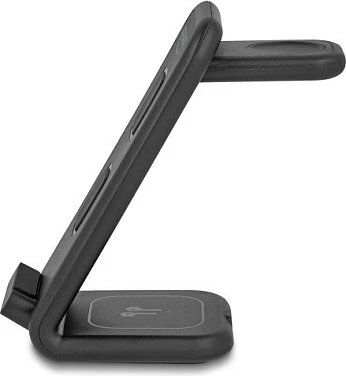 Stacion karikimi wireless DeLOCK 66941, 3-në-1, 15W, USB-C, i zi