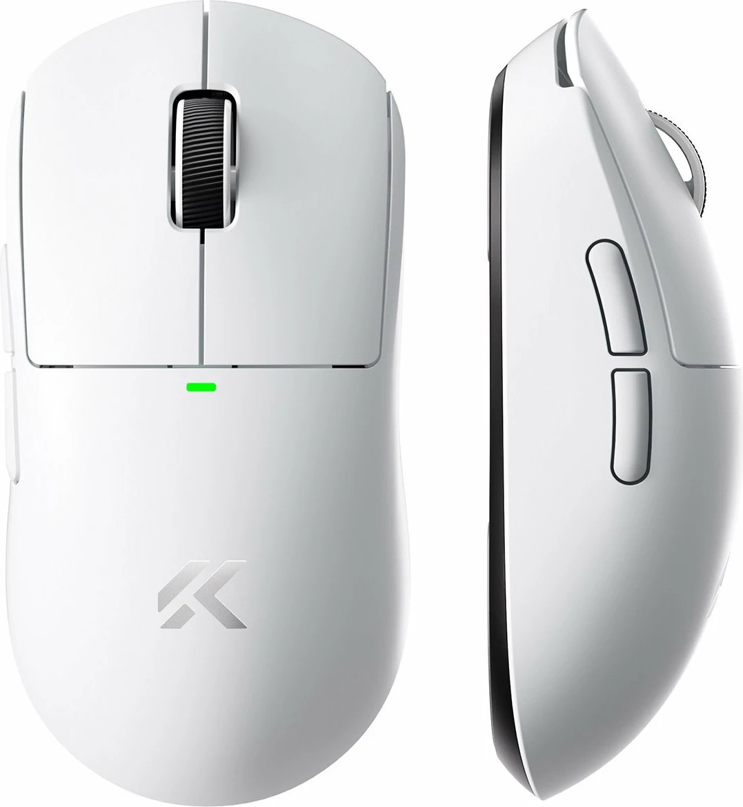Maus gaming MCHOSE A5 V3 Ultra MC-A5V3-2 26000 DPI 8000 Hz 2.4GHz/Bluetooth/USB, i bardhë