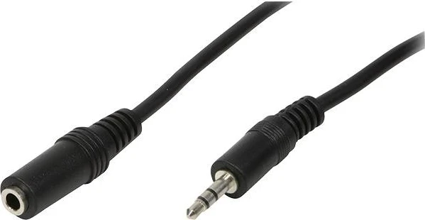 Kabllo LogiLink miniJack, 5m, e zezë