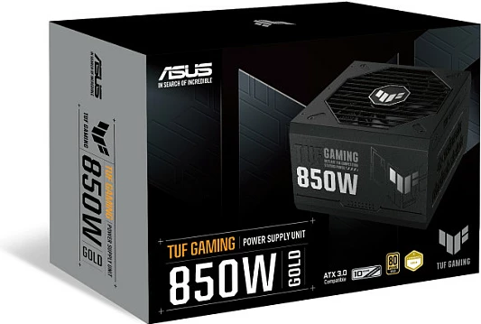 Furnizues rryme ASUS TUF Gaming 850W, 80+ Gold, Fully Modular, ATX 3.1, i zi