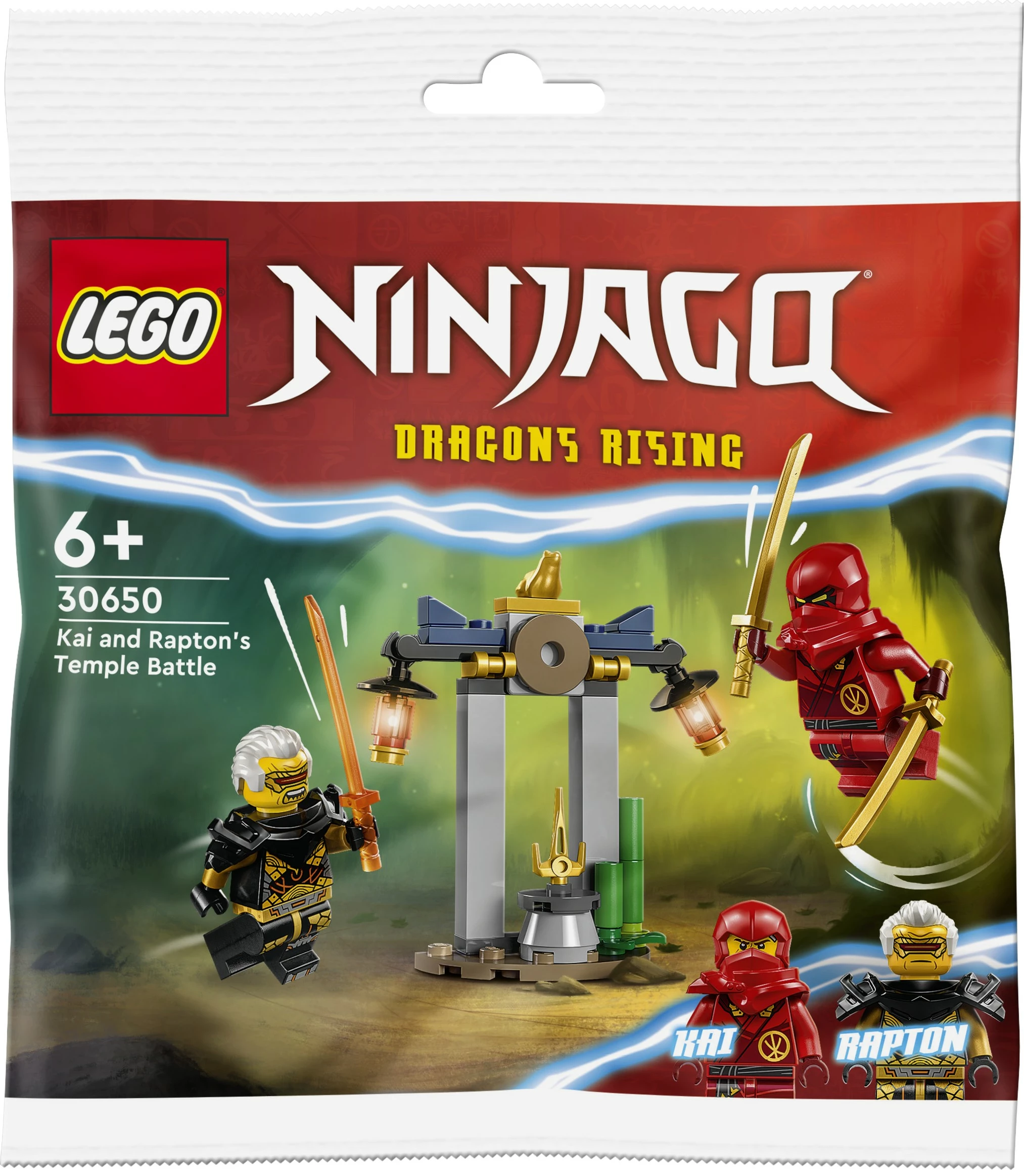Set ndërtimi LEGO Ninjago 30650, Kai dhe Rapton, shumëngjyrësh