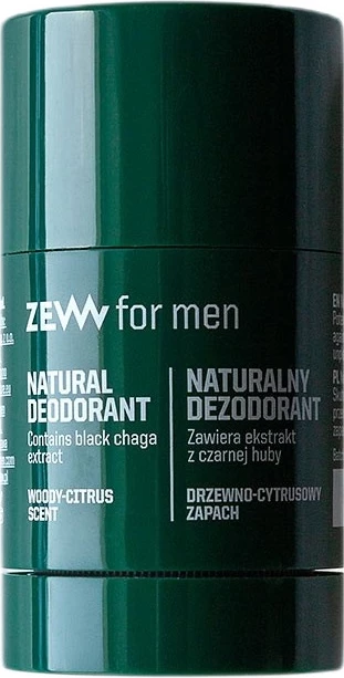 Deodorant stick për meshkuj Zew For Men me black huba, 30g