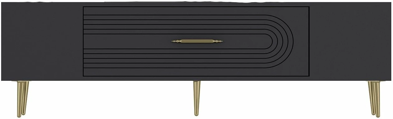 Komodë TV Skye Decor, anthracite, gold, Dekol3