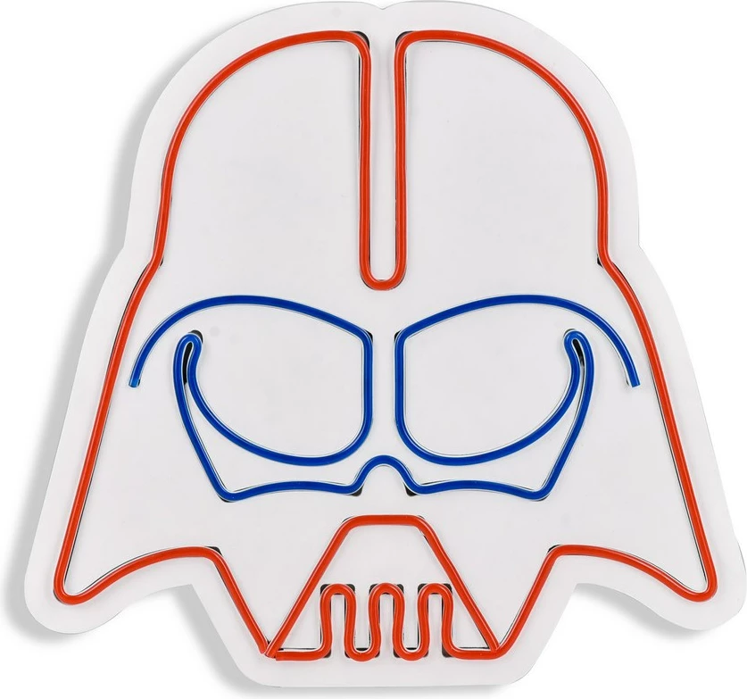 Dekor dritash LED plastike, Darth Vader, e kuqe dhe blu