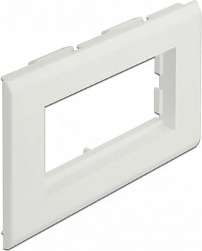 Mbajtës moduli DeLOCK Easy 45, 130 x 80 mm, ABS, montim pa vida, i bardhë