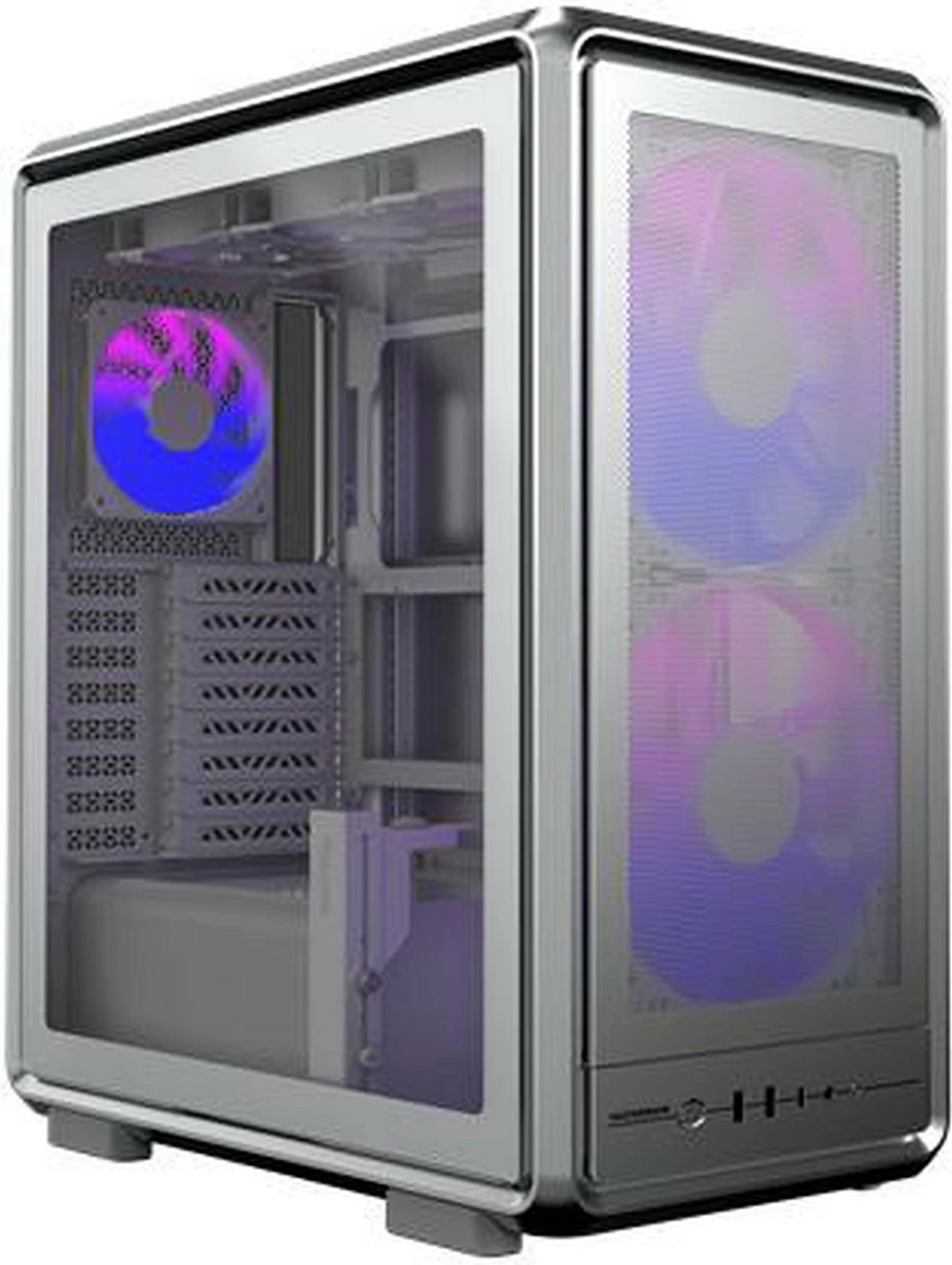 Kasë Cooler Master MasterFrame 500 Mesh ARGB, Midi Tower, Tempered Glass, argjend