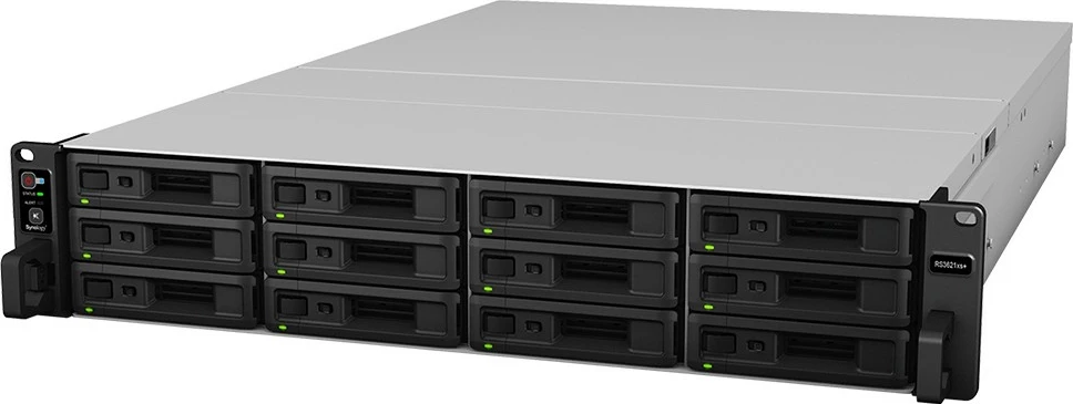NAS rack Synology RS3621xs+, 12 slote, 8 GB RAM, Intel Xeon, i zi
