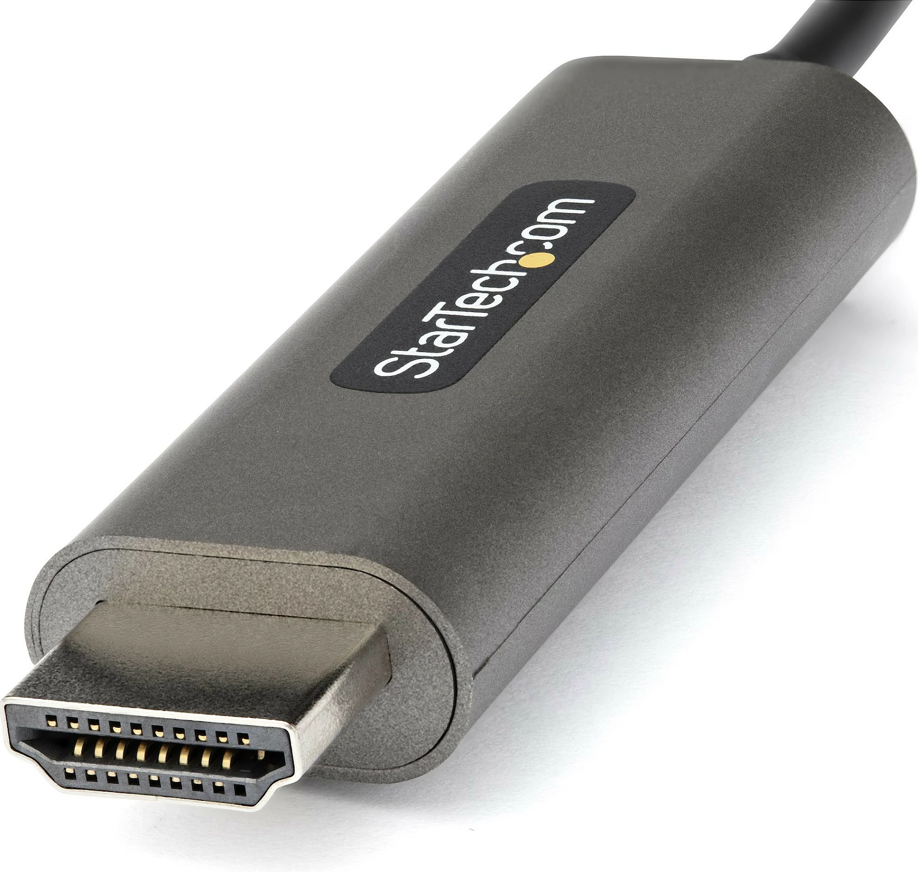 Kabllo StarTech USB-C në HDMI, 4m, 4K 60Hz, HDR10, zezë/argjend