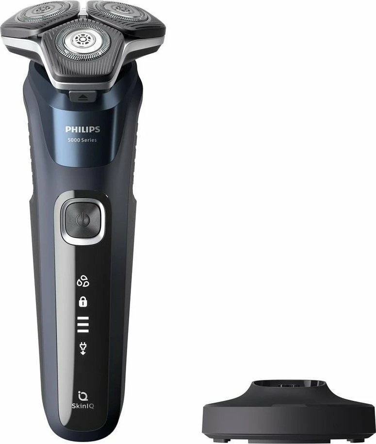 Makinë rroje Philips Series 5000 S5885/25, wet & dry, SkinIQ, bateri Li-ion 60 min, zi/gri
