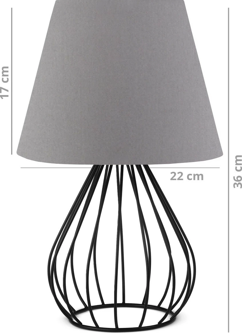 Llambë tavoline Opviq, gri, AYD-2586