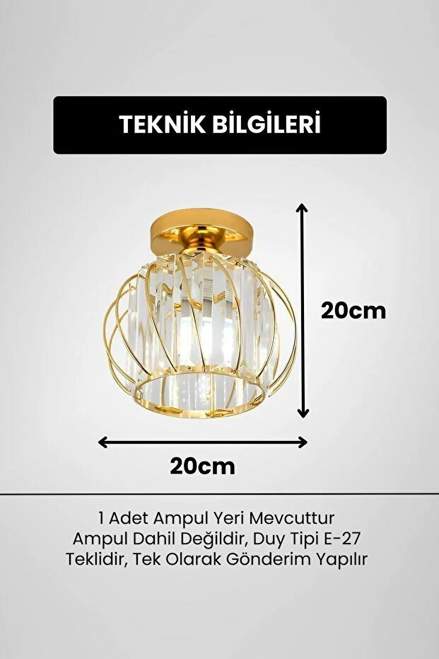 Llambë tavani Opviq Bella Luce, ngjyrë ari