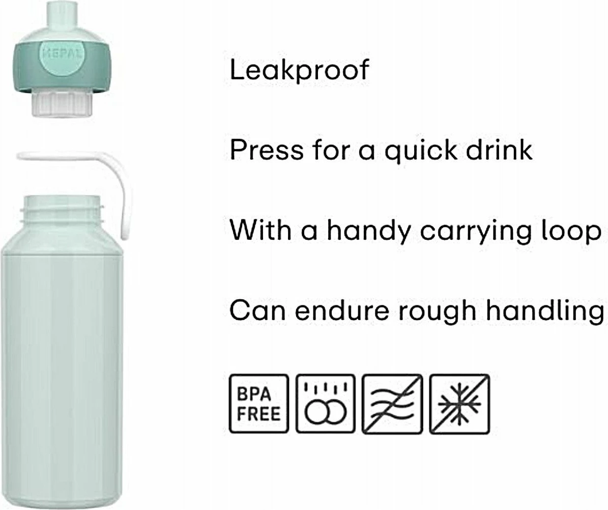 Bidon për fëmijë Mepal Pop-Up Campus Fairy Wonders 107410065409 400 ml, bardhë/rozë