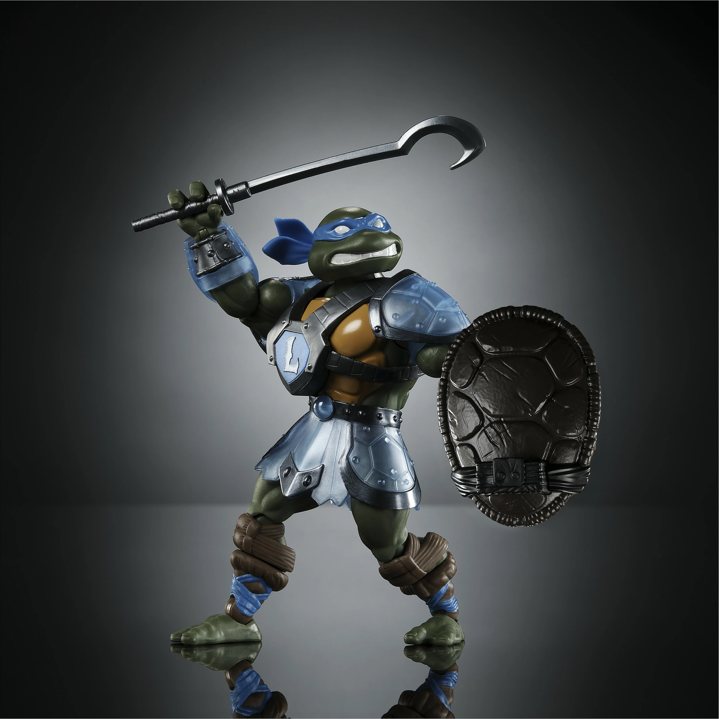 Figurë lodër Mattel Masters of the Universe Origins Turtles of Grayskull Leonardo, 14 cm, shumëngjyrëshe