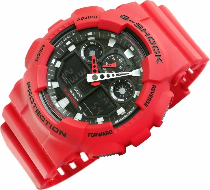 Orë dore për meshkuj Casio G-Shock, e kuqe