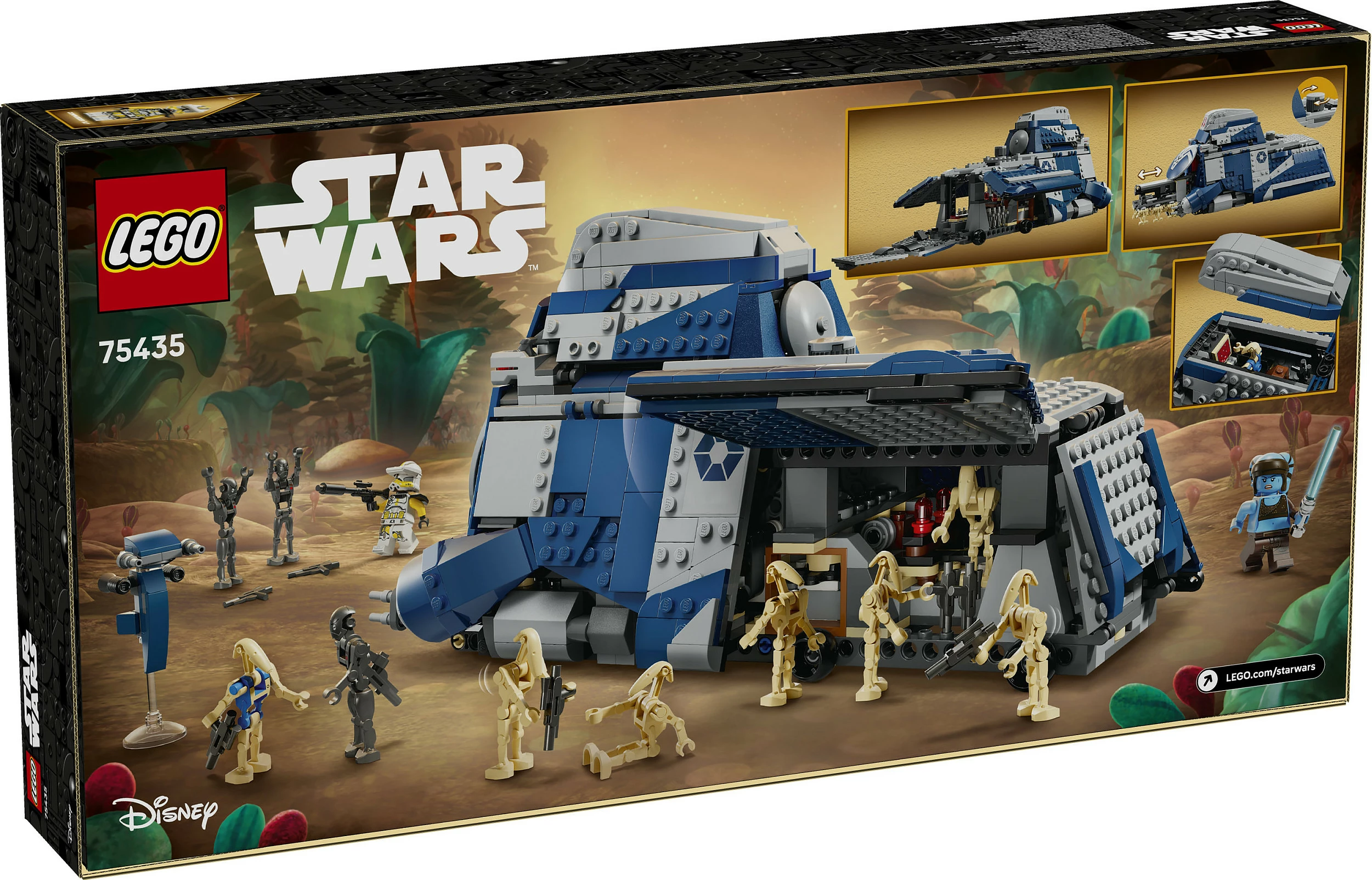 Set LEGO Star Wars Separatist MTT 75435, 976 copë, 12 minifigura, shumëngjyrësh