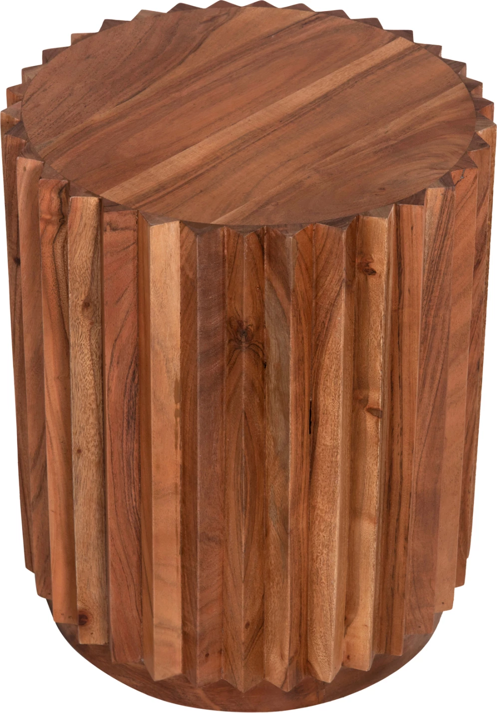 Tavolinë anësore e rrumbullakët, ngjyrë natyrale, FH9696, Φ40x50H cm