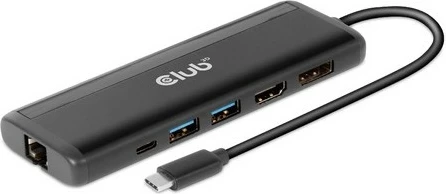 USB hub Club3D USB-8-in1-HUB, USB-C, HDMI/DP/2xUSB/USB-C/RJ45, 100W, i zi
