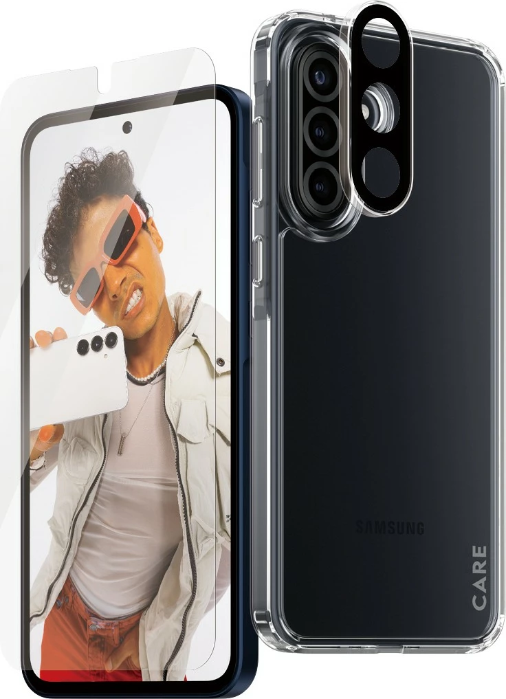 Mbështjellës PanzerGlass CARE Flagship 3-in-1 për Samsung Galaxy A36 5G, transparent