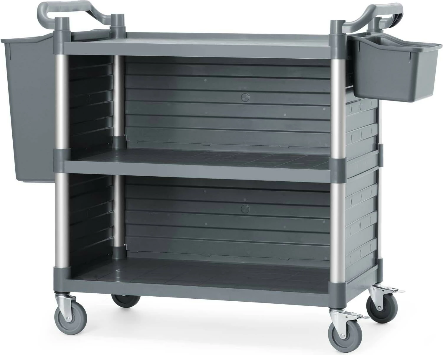 Karrocë shërbimi Amerbox 3 rafte me panele anësore 1010x500x960mm gri