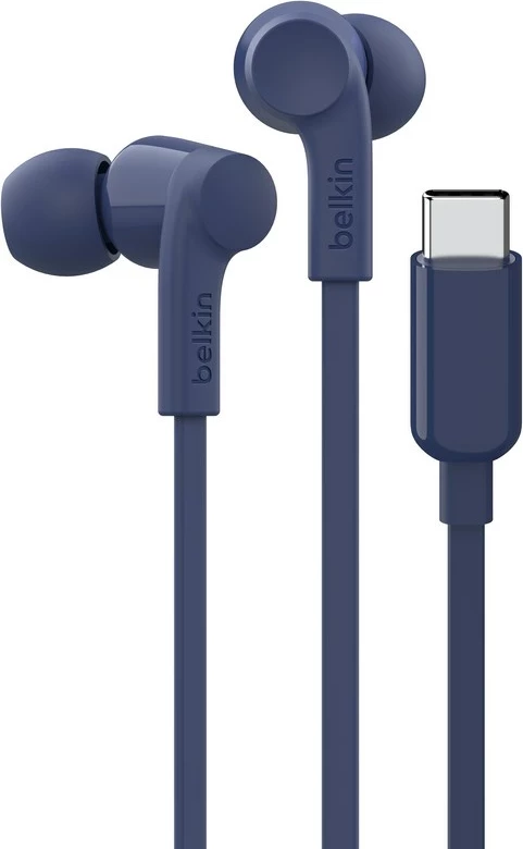 Kufje Belkin SoundForm me tela, USB Type-C, kaltër