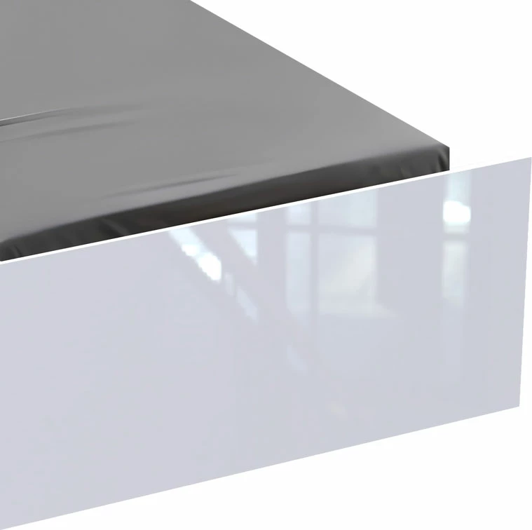 Krevat tek Afina, ngjyrë e bardhë, 90x200cm