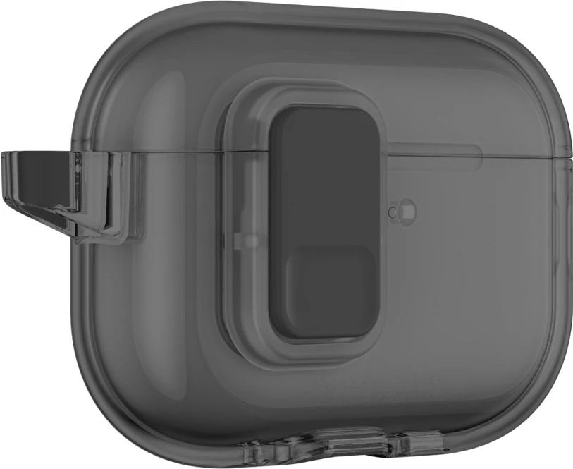 Mbështjellës për kufje, AmazingThing, Minimal Case për AirPods Pro 3, me karabinë, TPU, i zi