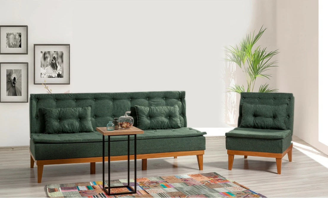 Set divani-krevat Atelier del Sofa, ngjyrë e gjelbër, Fuoco-TKM07-1070
