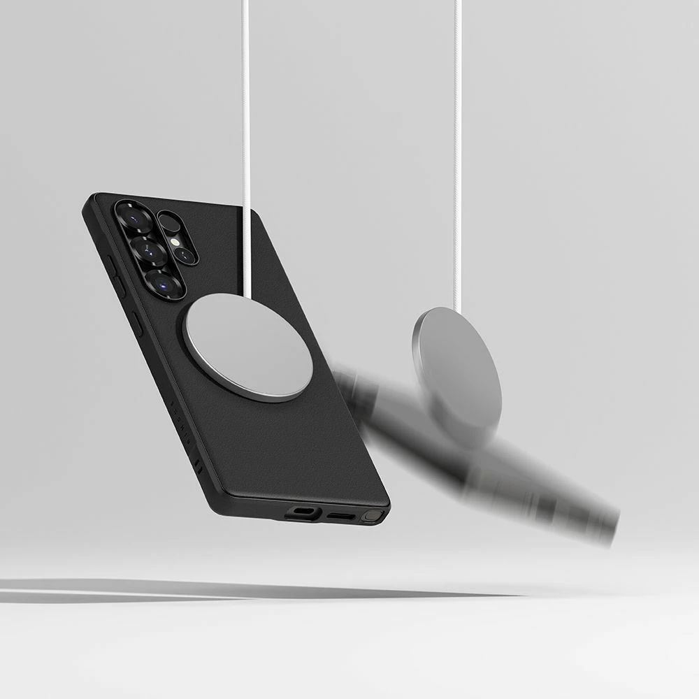 Mbështjellës Ringke Onyx MagSafe për Samsung Galaxy S25 Ultra, i zi