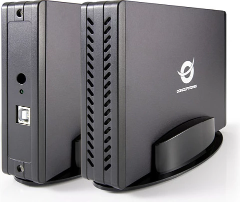 Kasë e jashtme për HDD Conceptronic 3.5" SATA, USB-A 2.0, me adapter rryme, e zezë