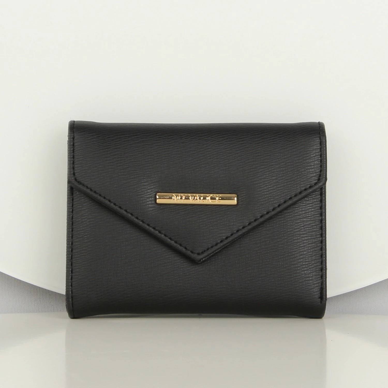 Portofol lëkure, mbajtës kartelash, ngjyrë e zezë, Zoozie Bags, 12.5x9cm