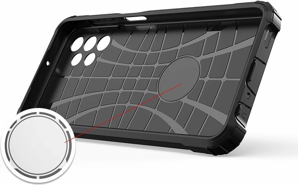 Mbështjellës Hurtel Hybrid Armor për Samsung Galaxy A32 5G, ari